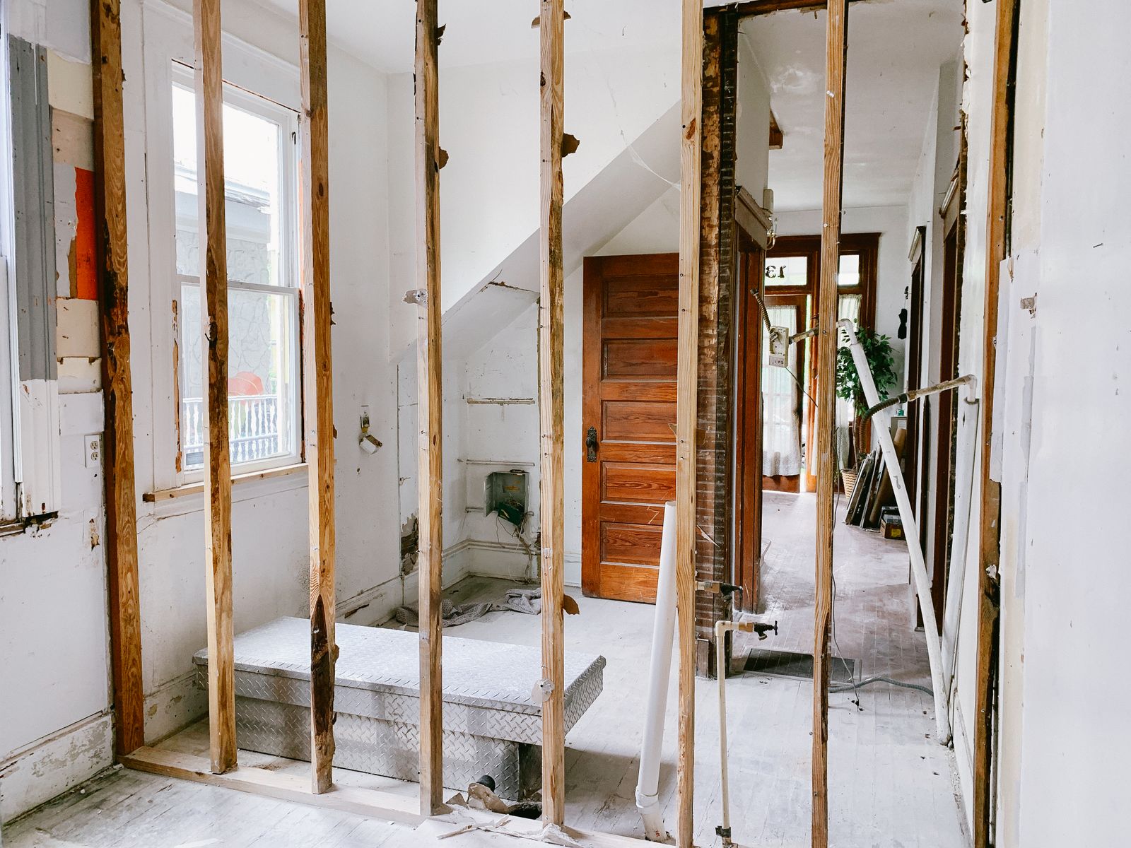 Interior gut and structural renovation